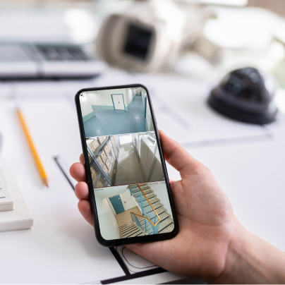 Chico security camera feed on cell phone